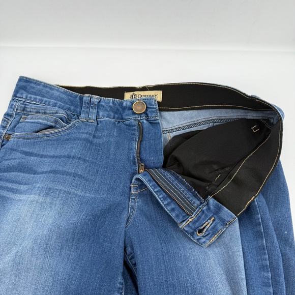 Democracy Jeans Women 14 Blue Skinny Stretch Denim Ab Technology Mid Rise - Picture 7 of 15